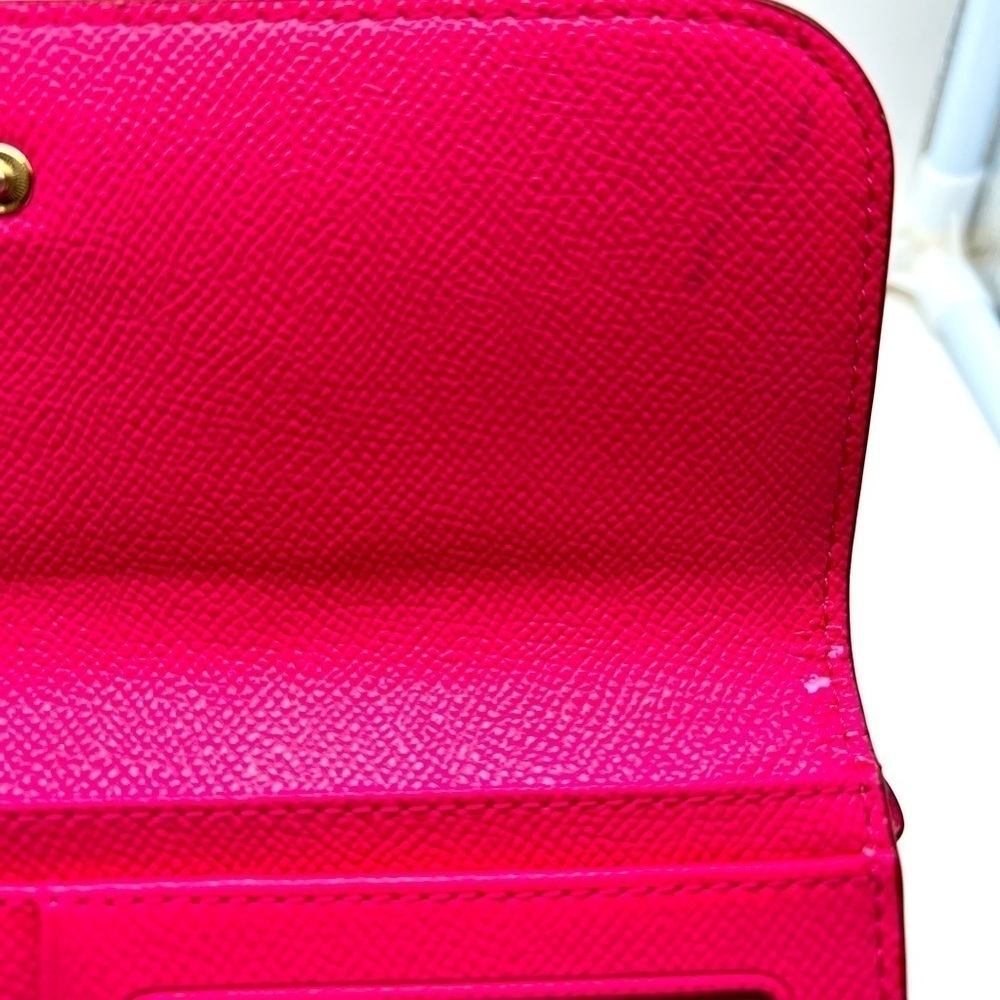 Coach brown leather signature Charlie C snap wallet pink interior A1532 … - Picture 8 of 16
